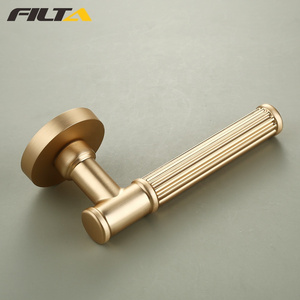 Australian Privacy Door Handle High Quality Gold Knurled Door Lever Handle ZR02-103Z