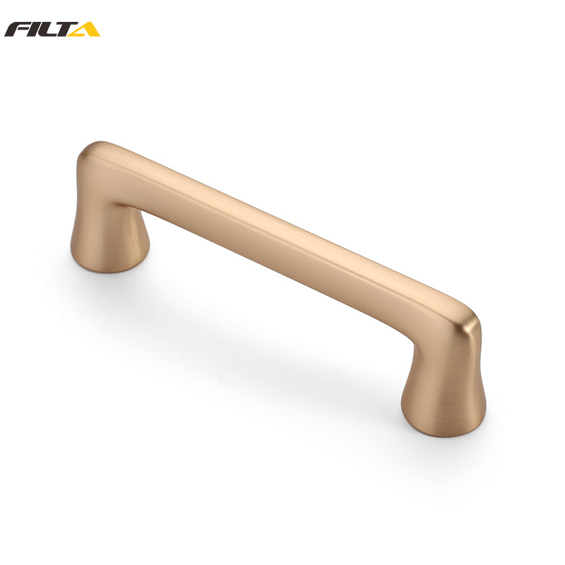 Wholesale modern kitchen closet hardware brushed brass handles furniture cabinet pull 3883