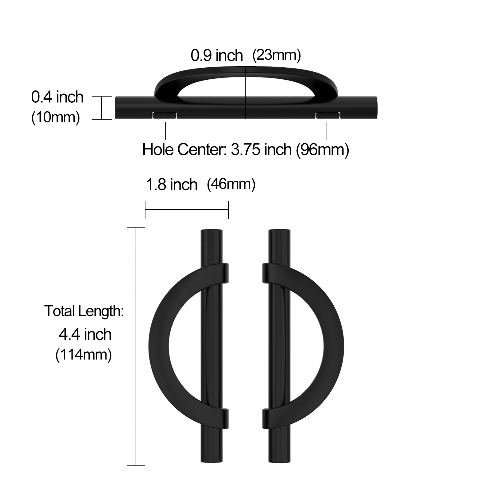 96 mm Kitchen Cabinet Handles Kitchen Accessories 128 mm Cupboard Handles Drawer Pulls 3955