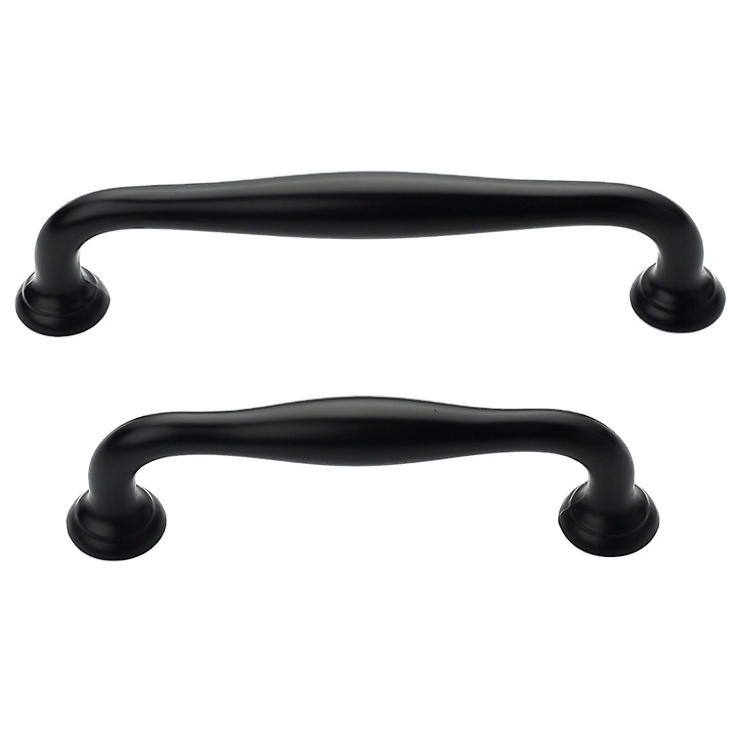 wholesale zinc alloy cabinet handles american black handle and knobs