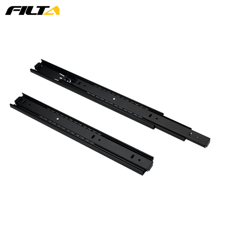 Heavy duty high temperature triple extension two way undermount drawer slide