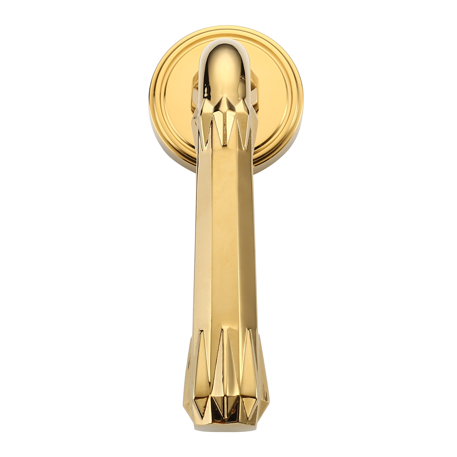 Filta Modern Luxury Decorative Brass Door Handle With Lock Set For Bedroom Living Room