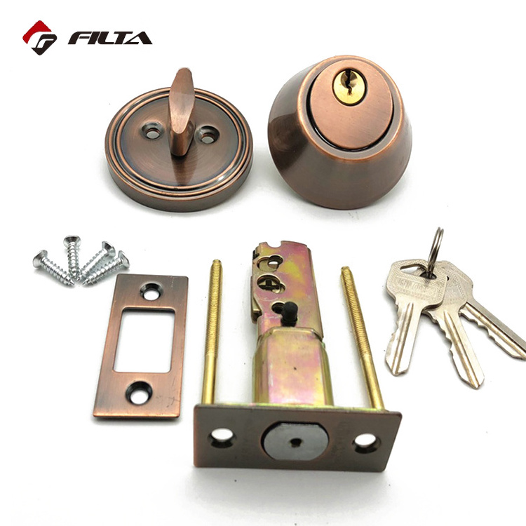 Filta Durable stainless steel single cylinder deadbolt lock