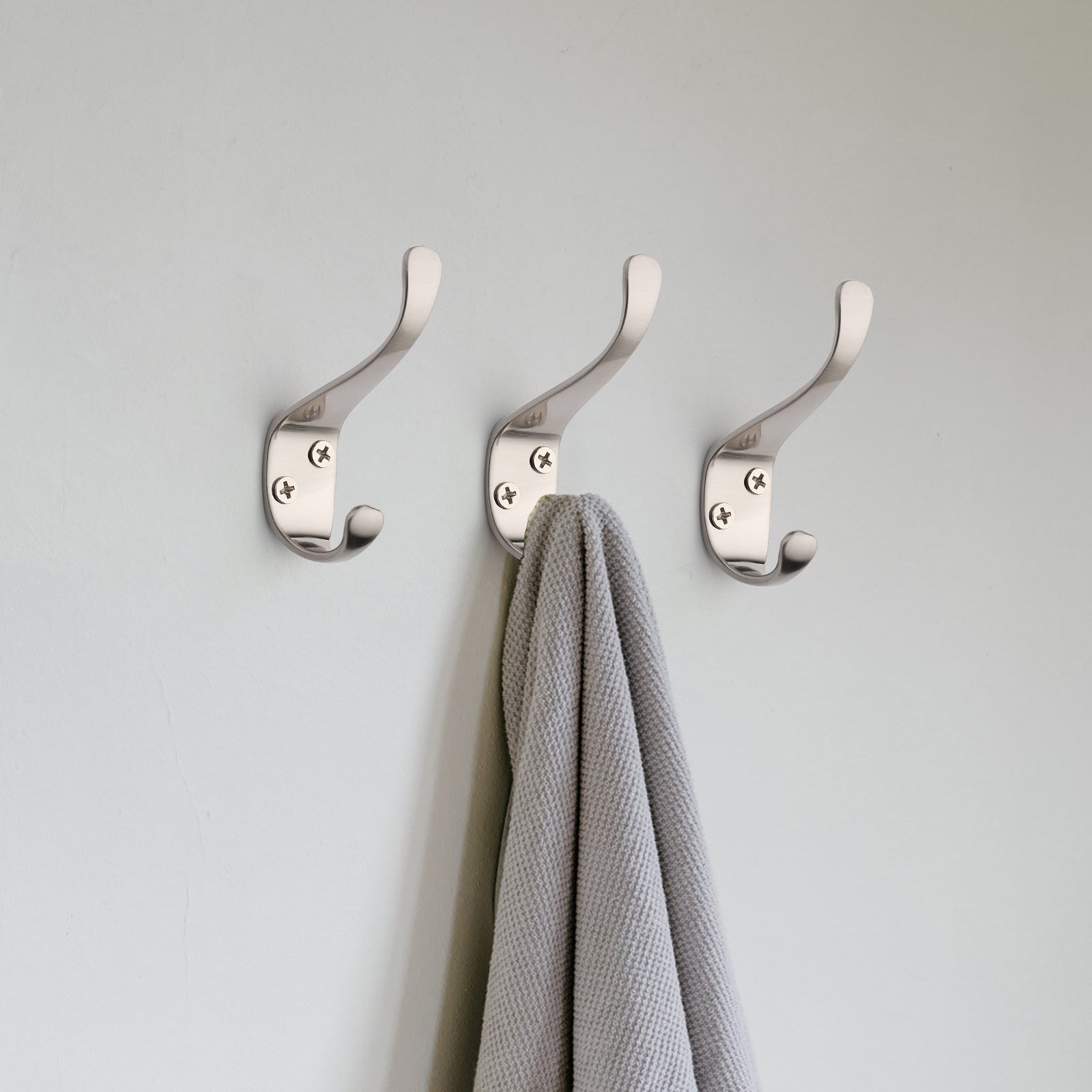 FILTA zinc alloy wall mounted coat hook brushed satin nickel coat hook cloth hook hangers