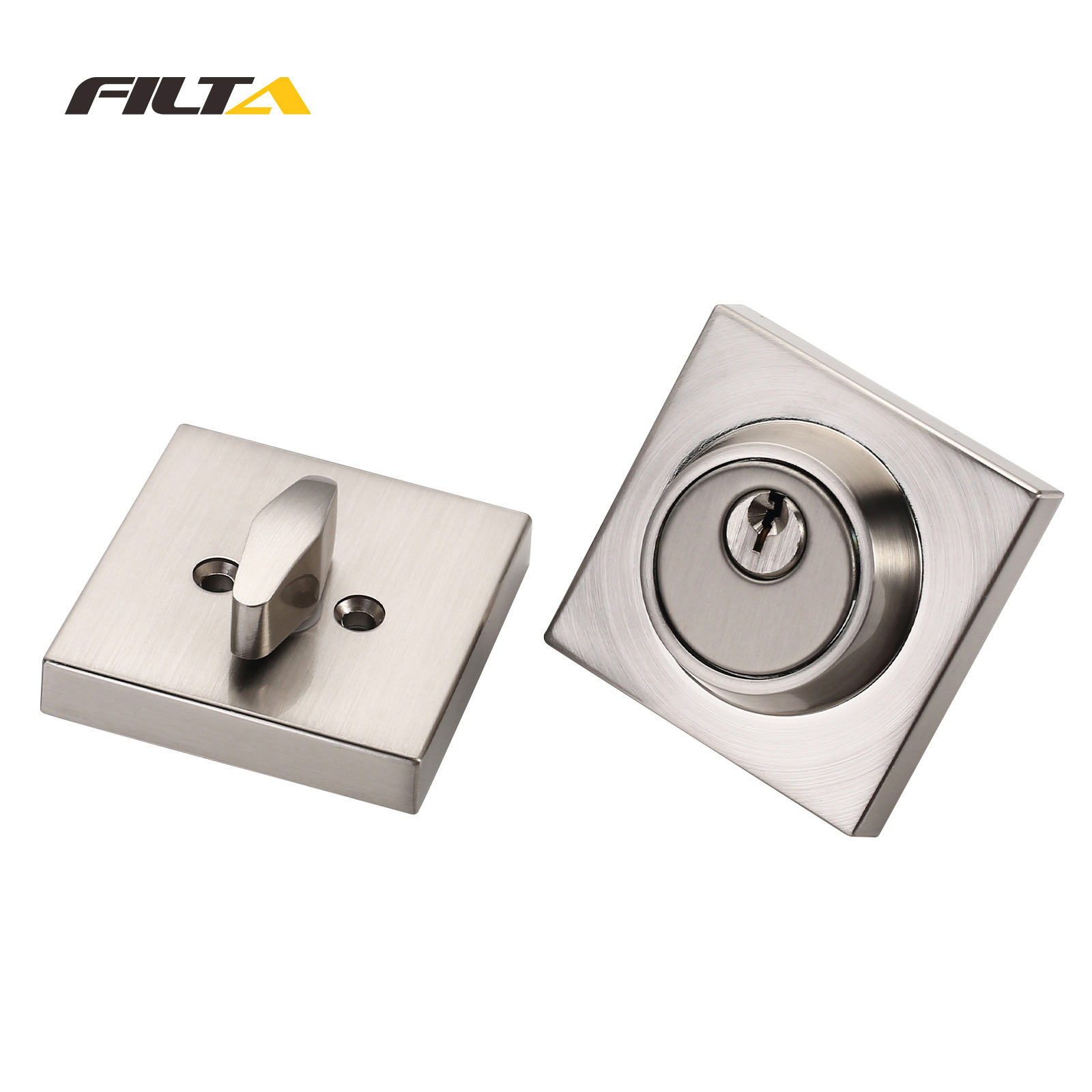 Filta High Quality Zinc Alloy American Standard Combo Entry Entrance Keyed Deadbolt Door Knob Lock Set For Privacy Door