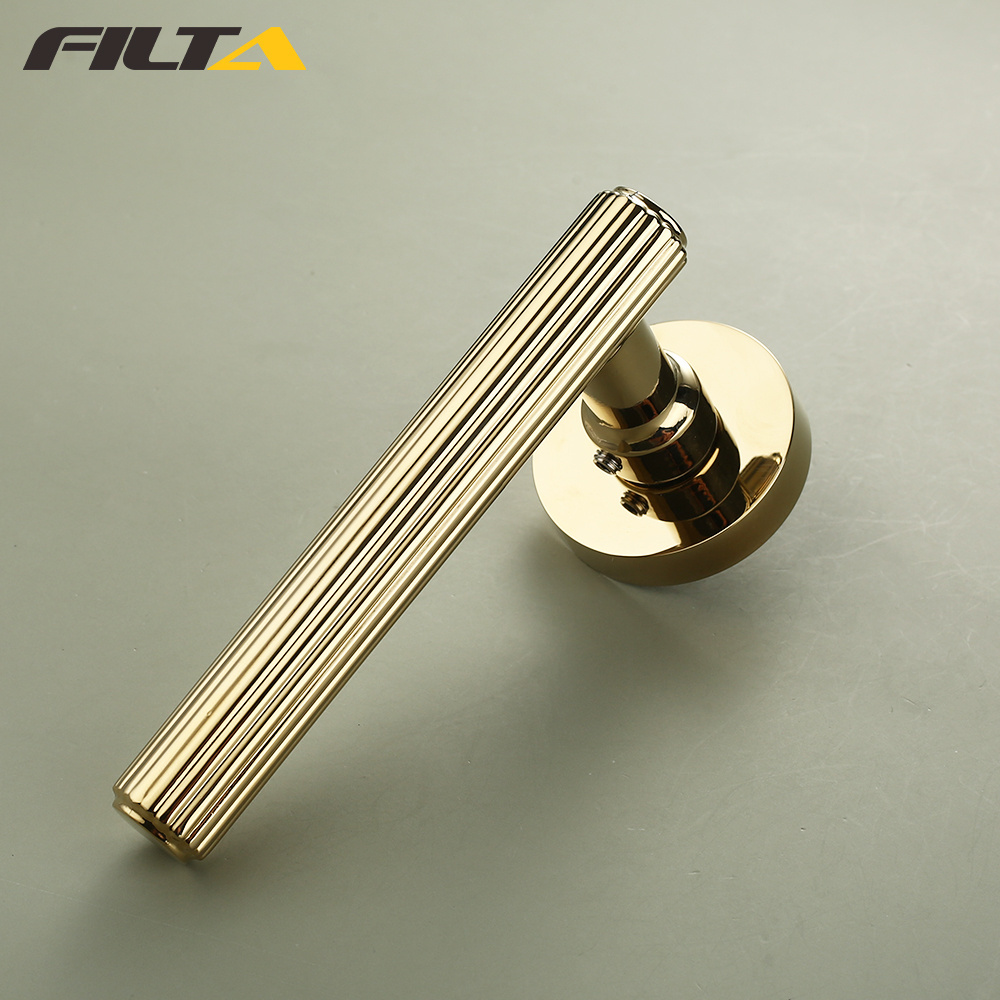 Filta Unique Design Matt Black Classical Zinc  Door Handle With Factory Price