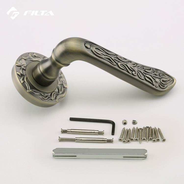 antique style main entrance door design hardware china manufacturer brushed bronze door handles