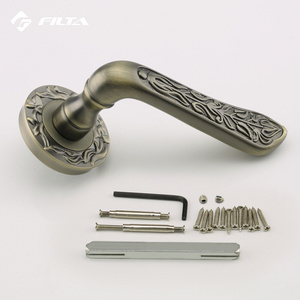 antique style main entrance door design hardware china manufacturer brushed bronze door handles