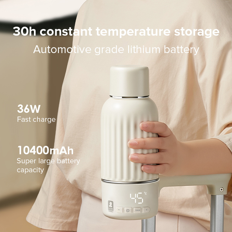 Portable Baby Milk Warmer Water Warmer For Baby Formula Electronic Heating Kettle with Temperature Control