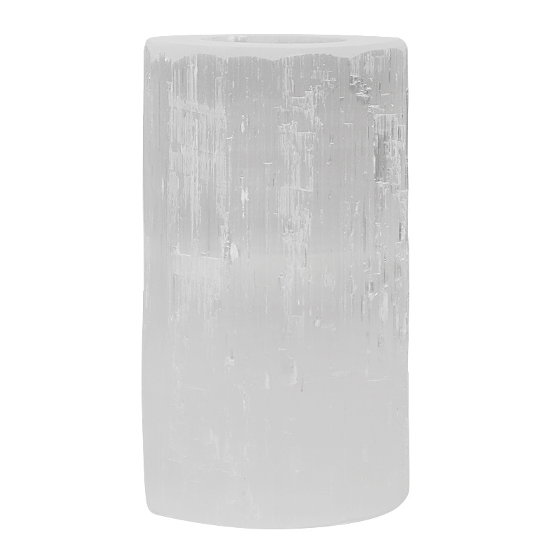 White selenite candle holder tealight holder For Weddings Home decoration