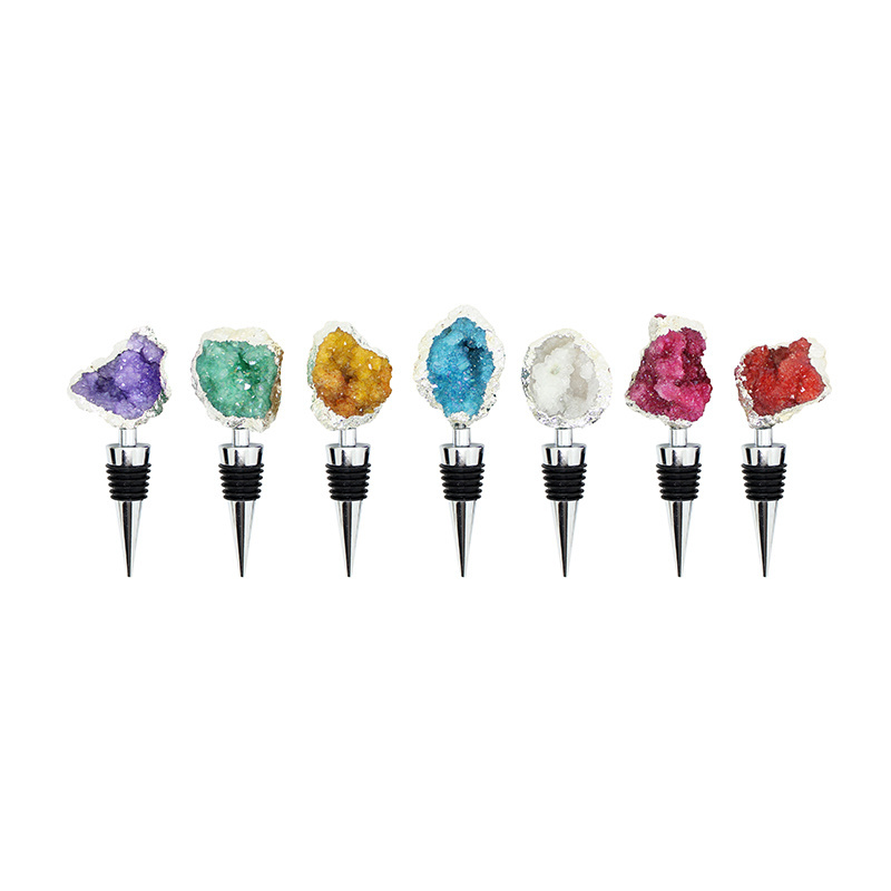 all cheap gemstone crystal wine stopper for bottle