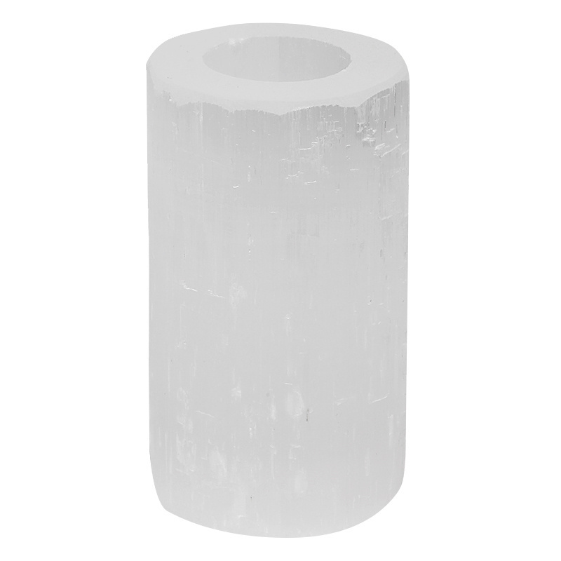 White selenite candle holder tealight holder For Weddings Home decoration