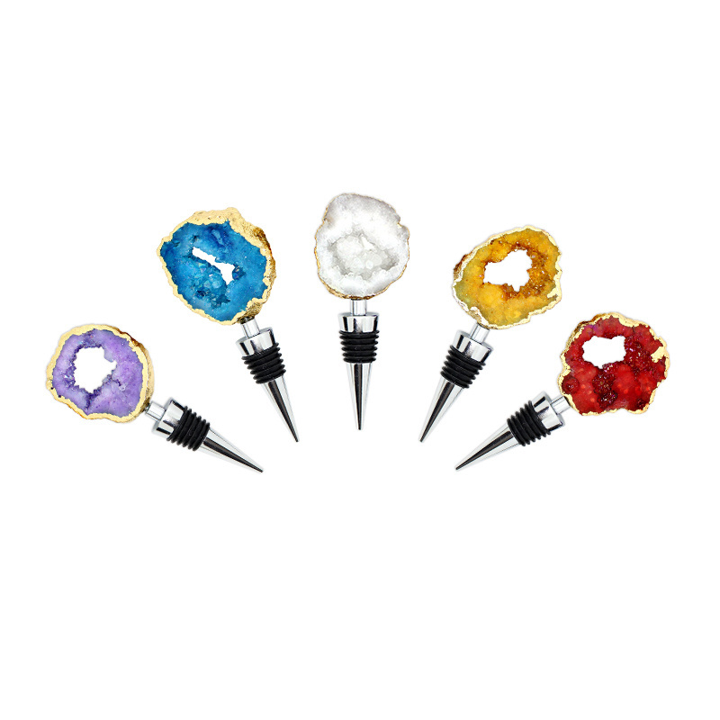 all cheap gemstone crystal wine stopper for bottle