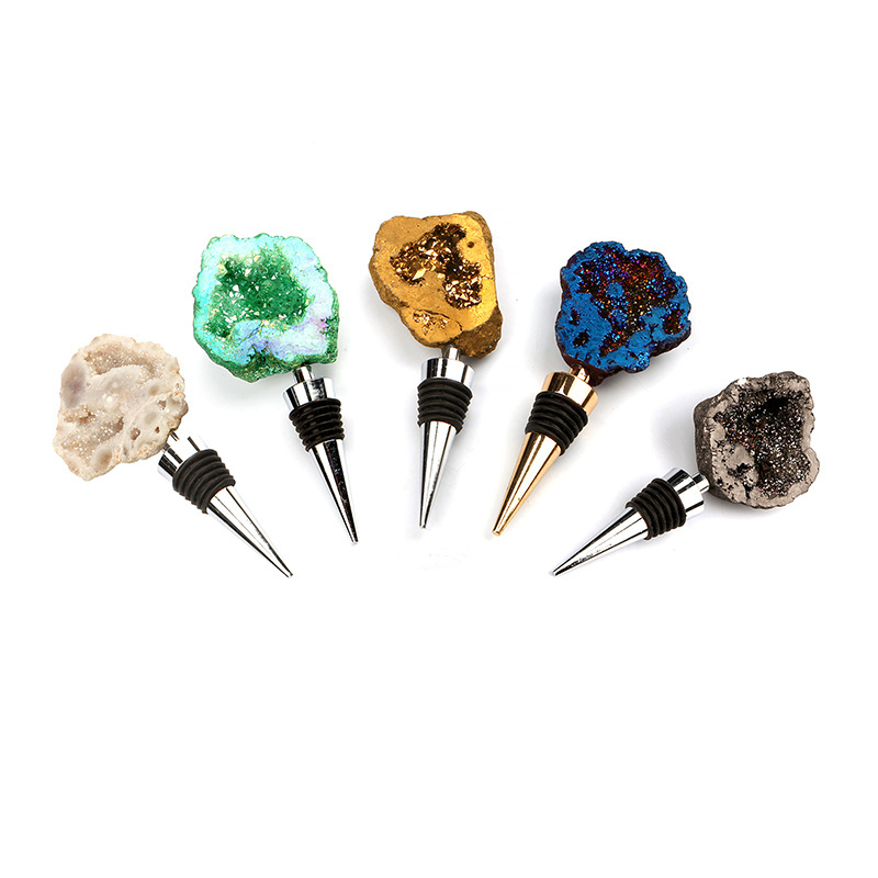 all cheap gemstone crystal wine stopper for bottle