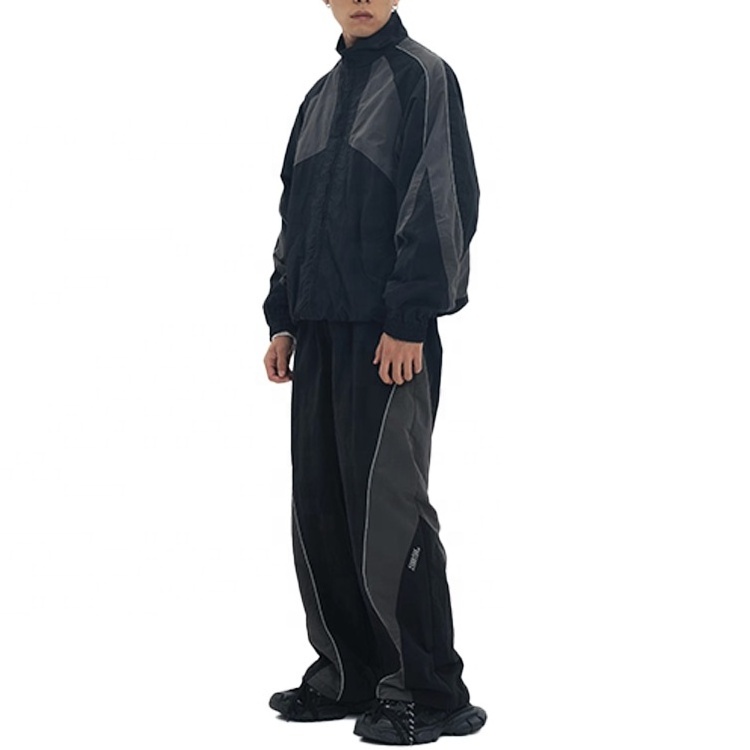 Finch garment nylon jogging suits zip up bulk wholesale tracksuit polyester windbreaker streetwear tracksuit