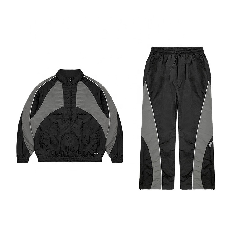 Finch garment nylon jogging suits zip up bulk wholesale tracksuit polyester windbreaker streetwear tracksuit