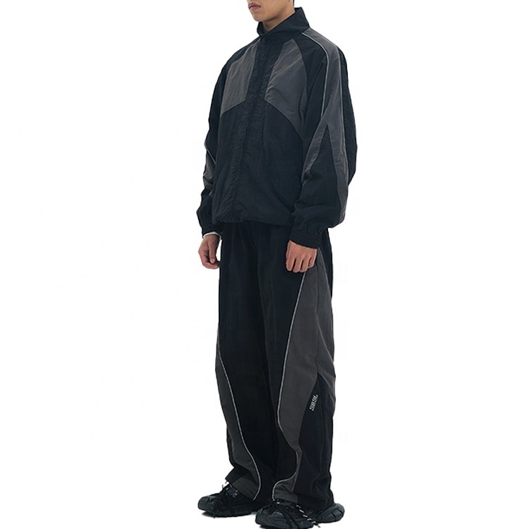 Finch garment nylon jogging suits zip up bulk wholesale tracksuit polyester windbreaker streetwear tracksuit