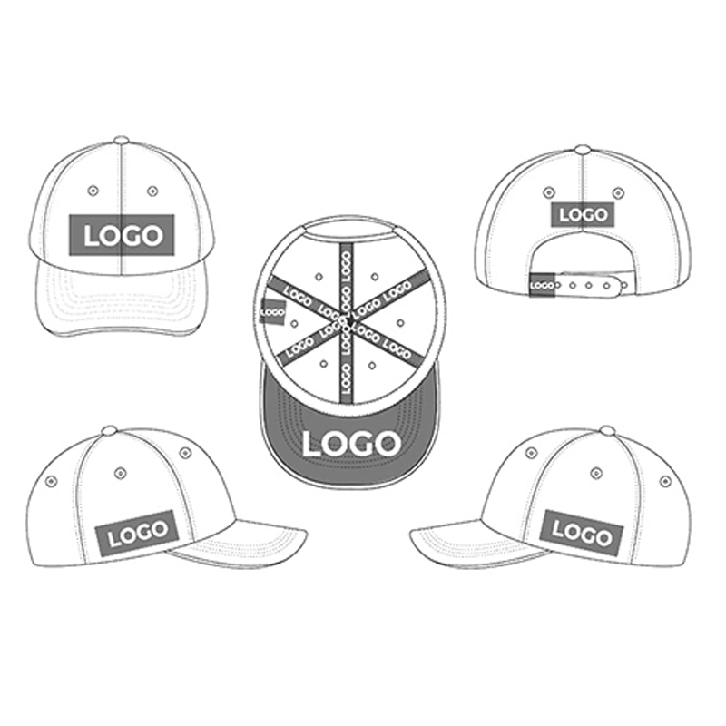 Wholesale Custom Logo 7 Panel Outdoor Breathable Flat Brim Sports Trucker Hat Two Tone Blank Cotton Snapback Cap With Mesh