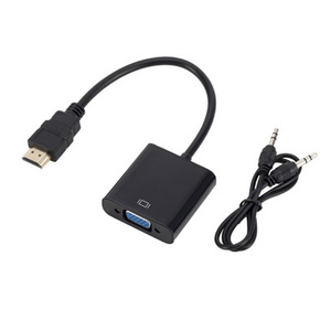 1080p HDMI to VGA Adapter Male to Female Cable Converter with Audio Output