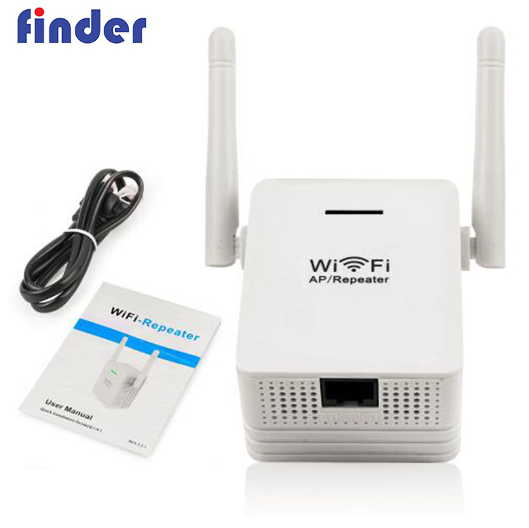 300Mbps Wifi Range Extender, 802.11N Mini Wi-fi Repeater Supports AP Mode WLAN Signal Amplifier with 2db antenna