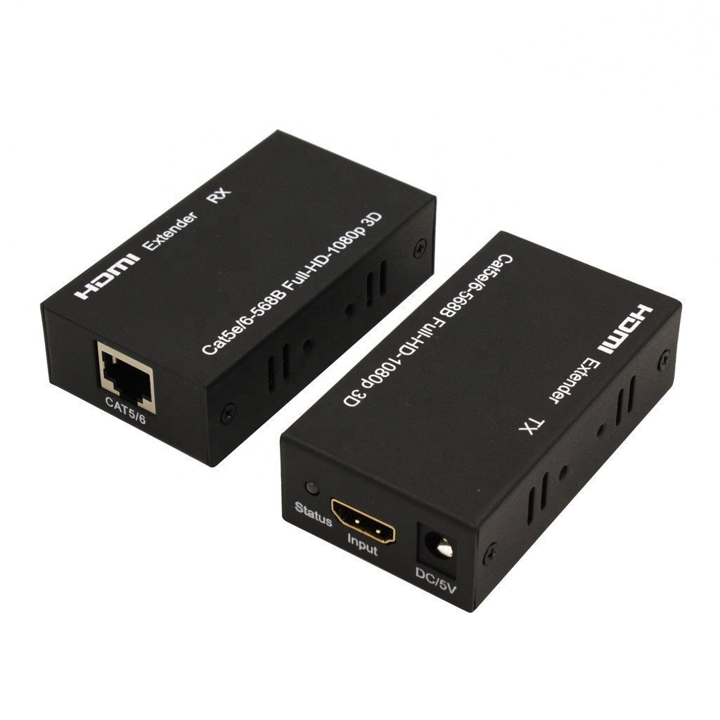 60m HDMI Extender Over Single Cat 5e/6 RJ45 Ethernet Converter