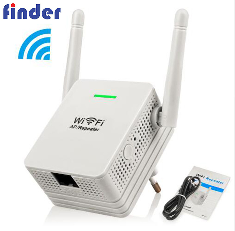 300Mbps Wifi Range Extender, 802.11N Mini Wi-fi Repeater Supports AP Mode WLAN Signal Amplifier with 2db antenna