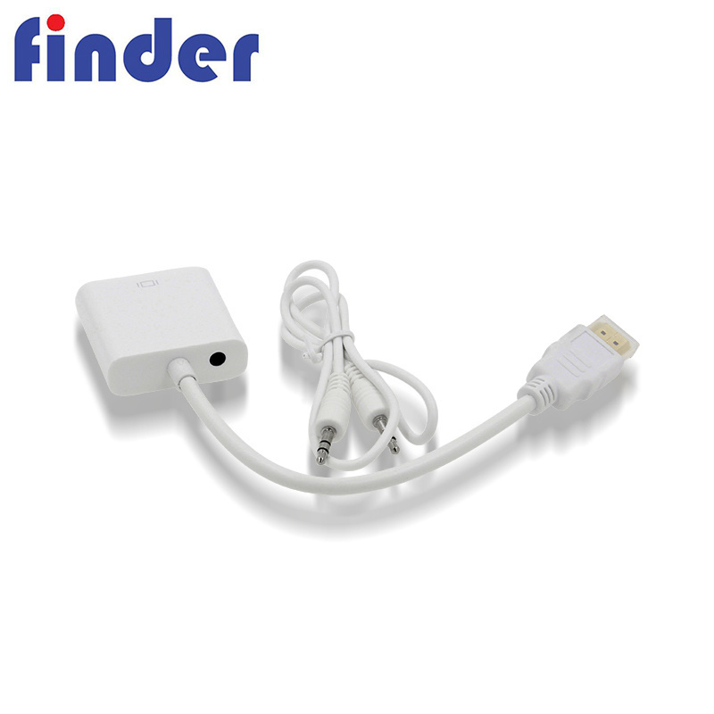 1080p HDMI to VGA Adapter Male to Female Cable Converter with Audio Output