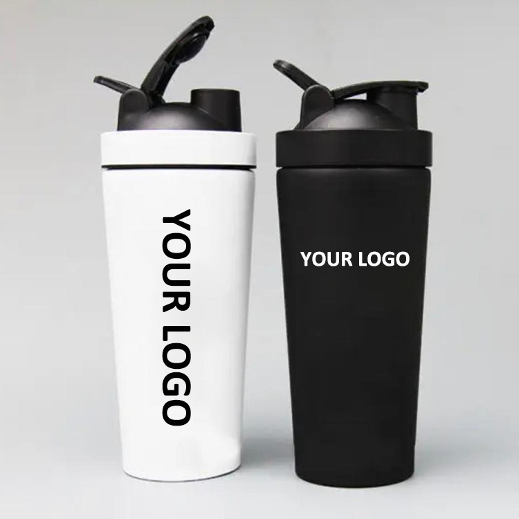 Custom Logo Double-Walled Single-Walled stainless steel Shaker Bottles