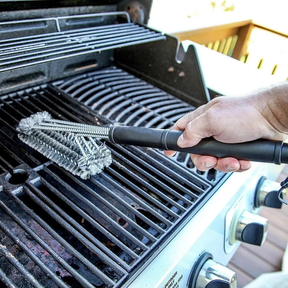 FINDKING Extra Strong BBQ Cleaning Accessories Stainless Steel Grill Brush and Scraper Kitchen and Cif BBQ Cleaner