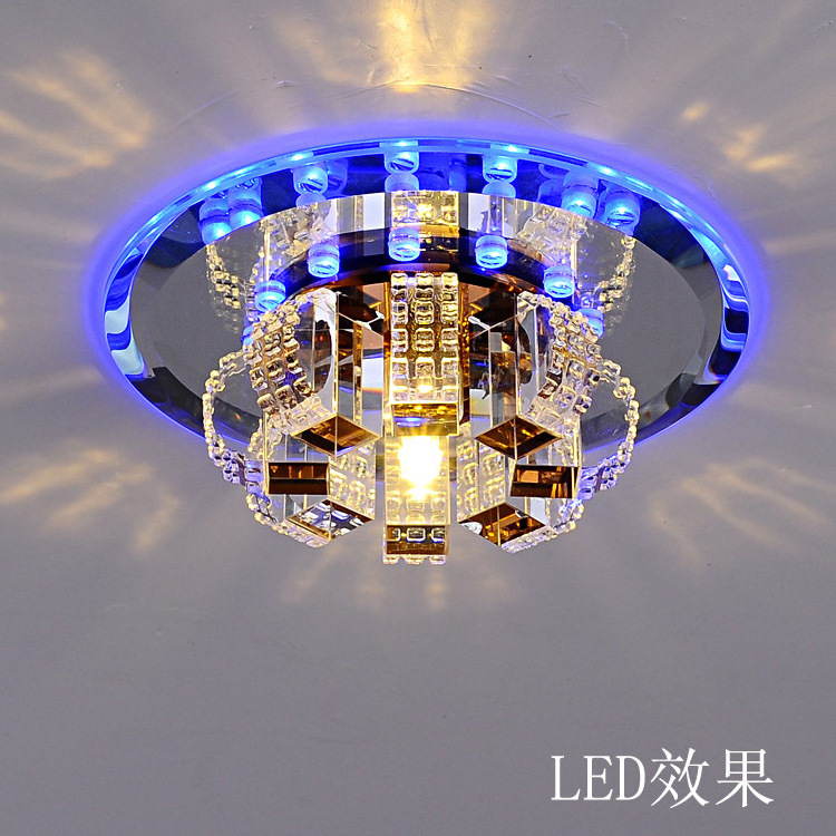 Crystal aisle light creative simple modern entrance light hallway corridor balcony ceiling light