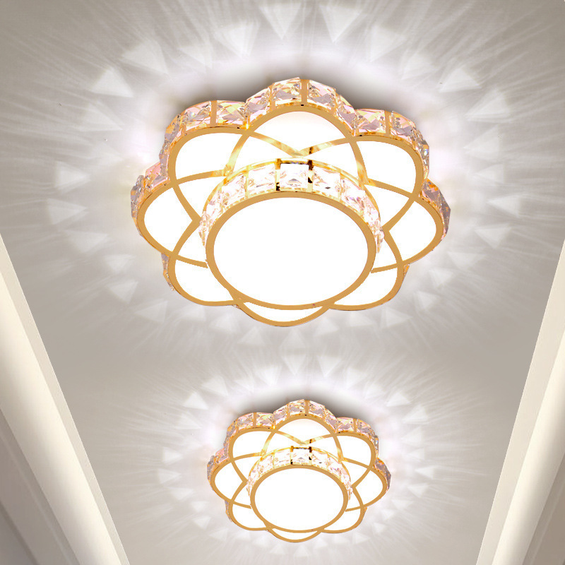 Modern simple hallway lights hallway led interior lights Foyer living room crystal lights