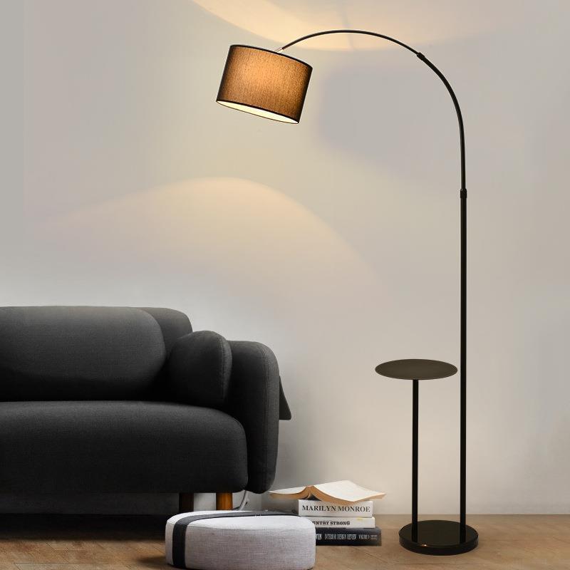 Coffee table fishing light floor lamp Nordic modern sofa side metal creative bedroom bedside lamp