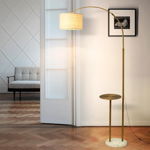 Coffee table fishing light floor lamp Nordic modern sofa side metal creative bedroom bedside lamp