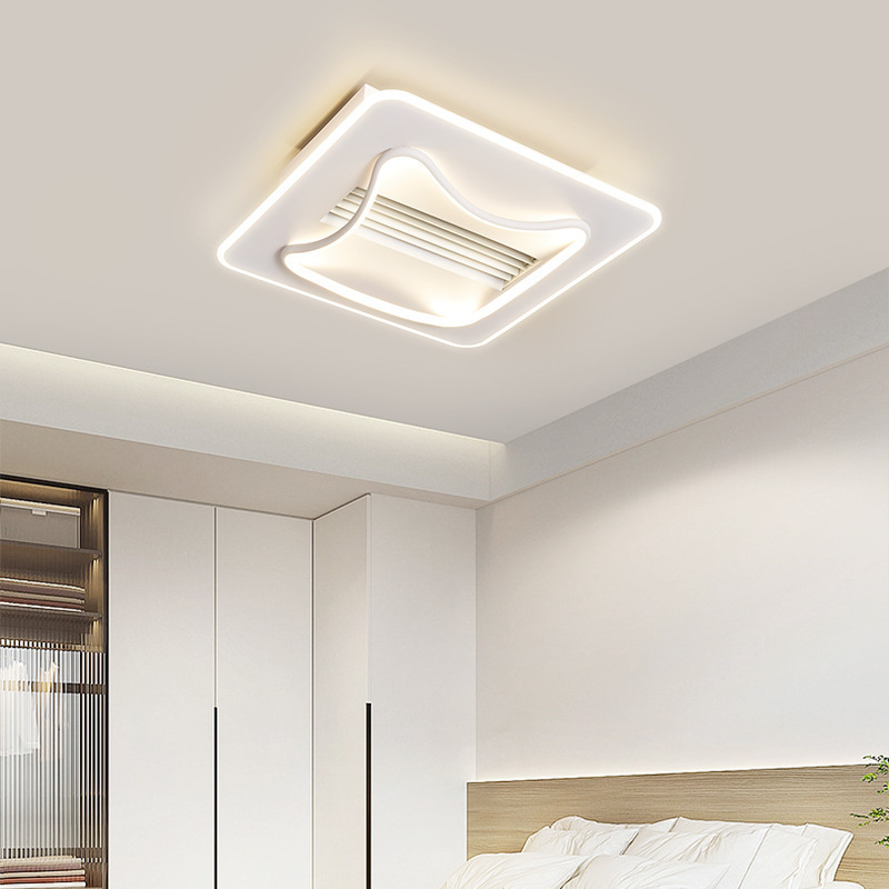 Full spectrum high display non-blade fan ceiling light household living room double wind wheel bedroom non-blade fan light