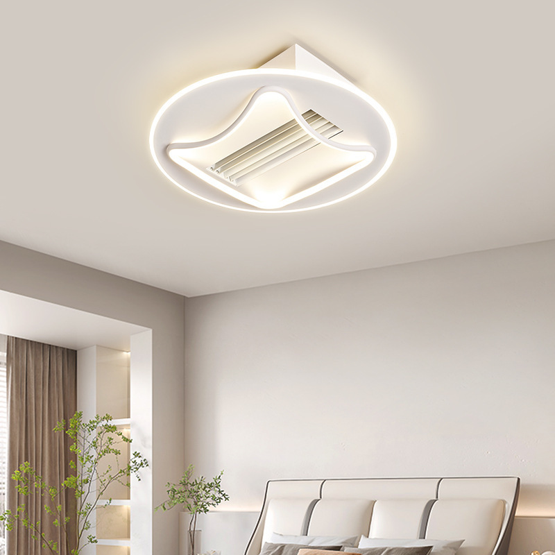 Full spectrum high display non-blade fan ceiling light household living room double wind wheel bedroom non-blade fan light