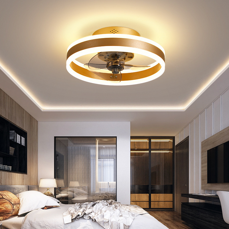 Bedroom ceiling fan lamp Restaurant balcony LED ceiling lamp household fan lamp