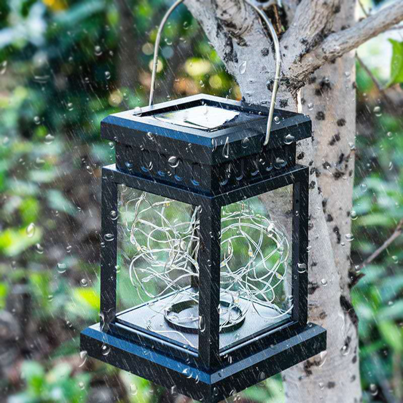 Solar Outdoor Waterproof Wall-mounted Garden Light Retro Palace Lantern Atmosphere Garden Decoration Small Wind Lantern