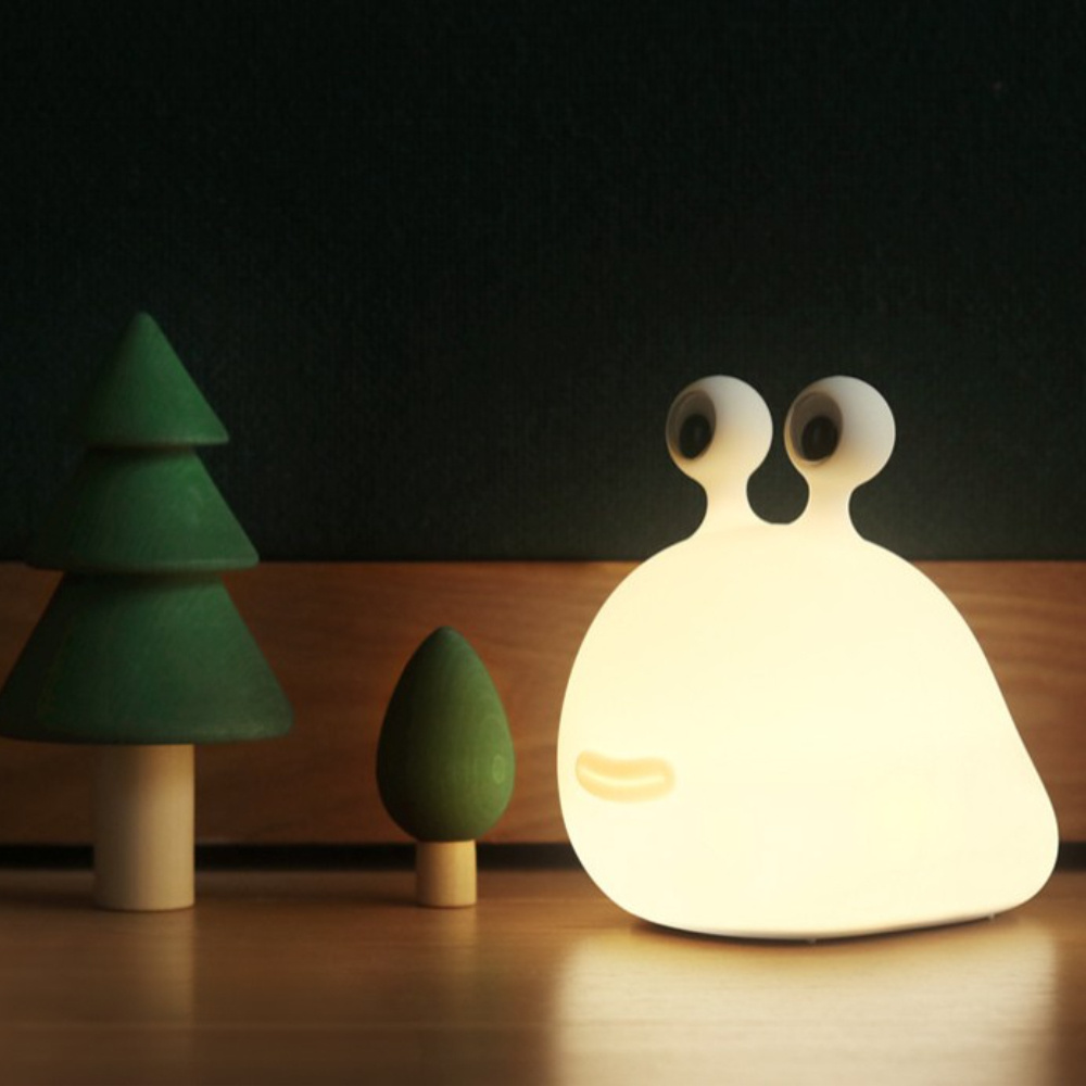 MUID Slug silicone night light Fun atmosphere light bedroom Touch bedside usb endless dimming pat light