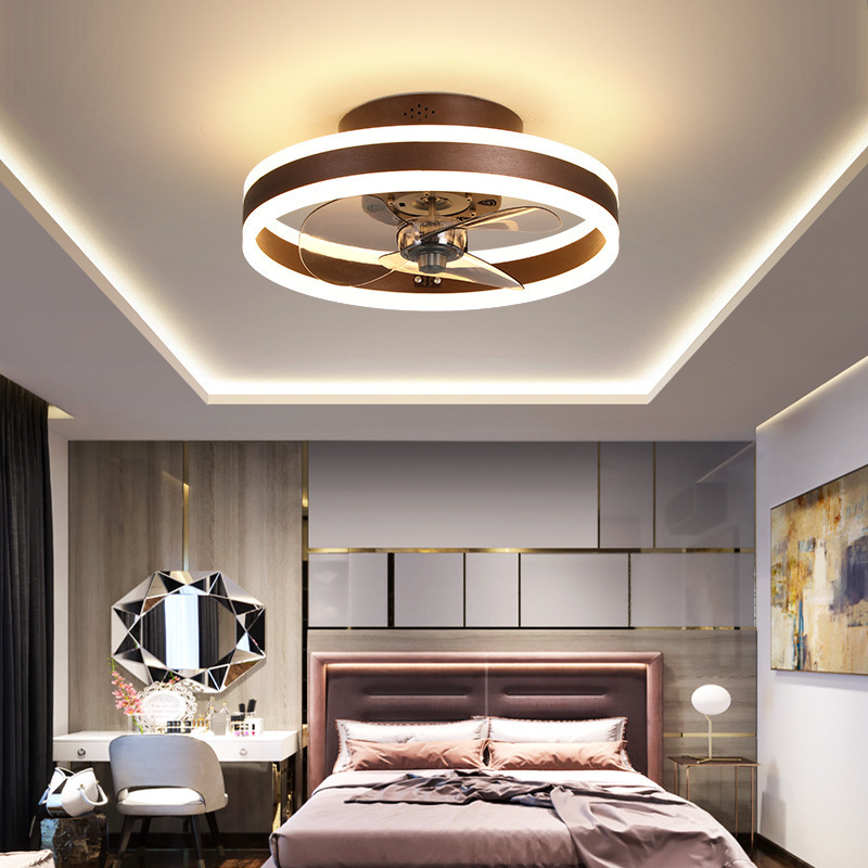 Bedroom ceiling fan lamp Restaurant balcony LED ceiling lamp household fan lamp