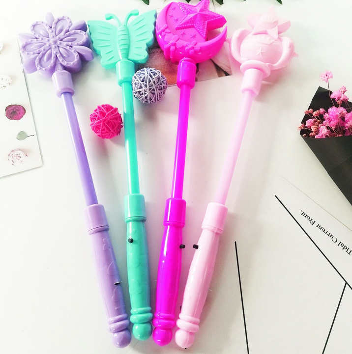 2023 hot selling LED magic fairy wand butterfly crown flashing stick wholesale