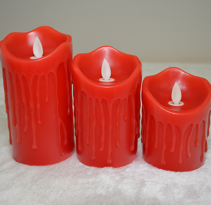 Wholesale red LED candle lamp electronic wedding swing smokeless candle night light party favor