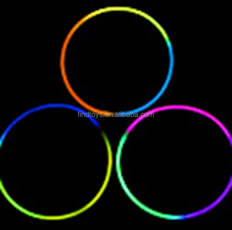 customized 22 inch light up glow stick colorful promotional light glows stick bracelet gift