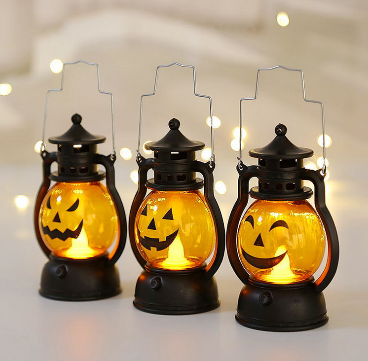 Halloween hand-held pumpkin lamp small lantern for bar party atmosphere decoration