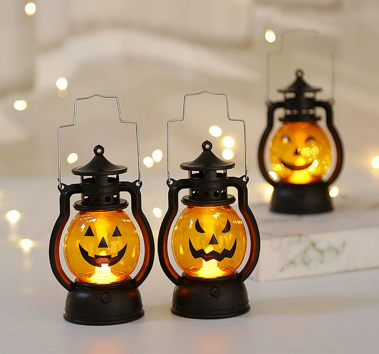 Halloween hand-held pumpkin lamp small lantern for bar party atmosphere decoration