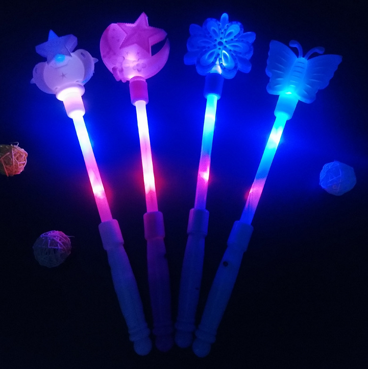 2023 hot selling LED magic fairy wand butterfly crown flashing stick wholesale