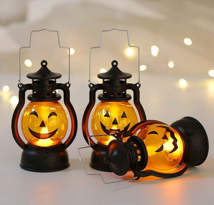 Halloween hand-held pumpkin lamp small lantern for bar party atmosphere decoration