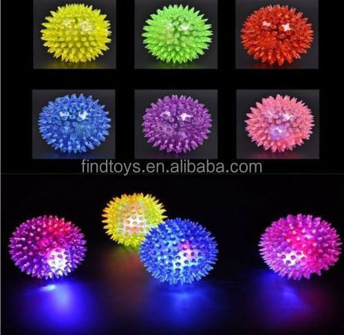 Cheap 6.5cm vocal toy glitter led bouncy ball with whistle light pet toys bouncing ball dogs cat toys