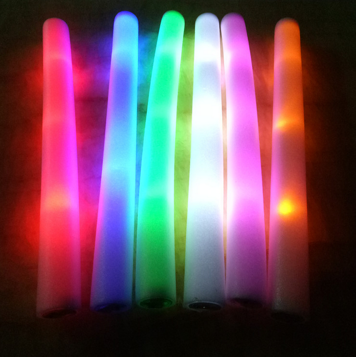 Wholesale 48cm LED foam stick flashing cheering sticks for concert party supplies