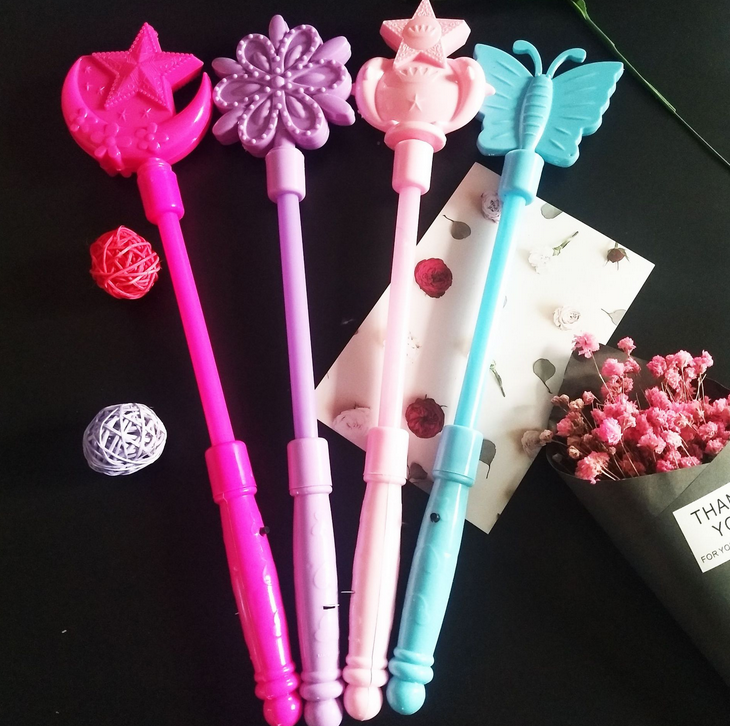 2023 hot selling LED magic fairy wand butterfly crown flashing stick wholesale