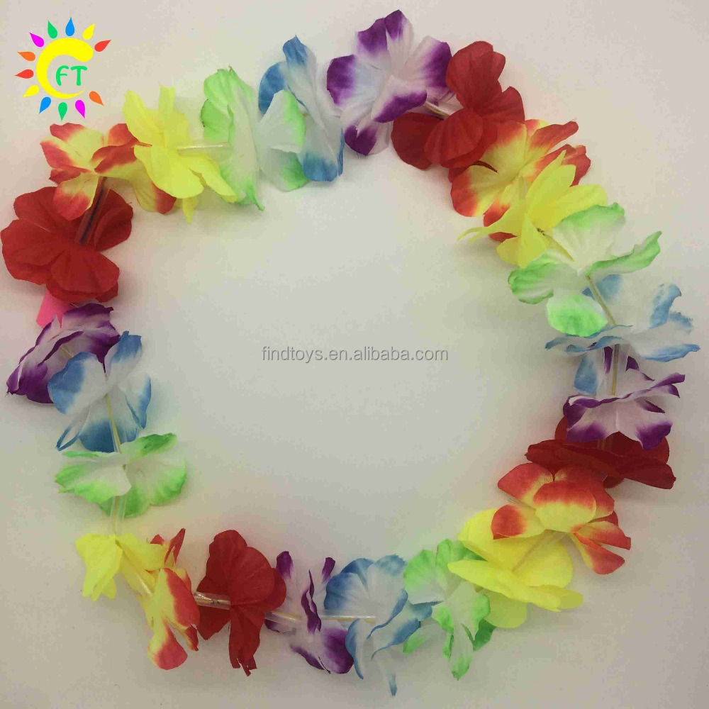 Party favor Glow in The Dark Leis LED Hawaiian Flower Leis Garland